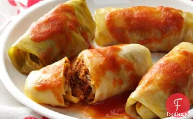 Rollos de Repollo con Albóndigas