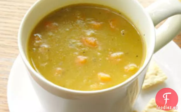 Sopa de Guisantes Con Verduras Abundantes