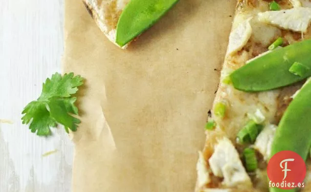 Receta de Pizza Tailandesa de Pavo a la Parrilla