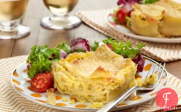 Mini Lasañas con Maíz Dulce y Mascarpone