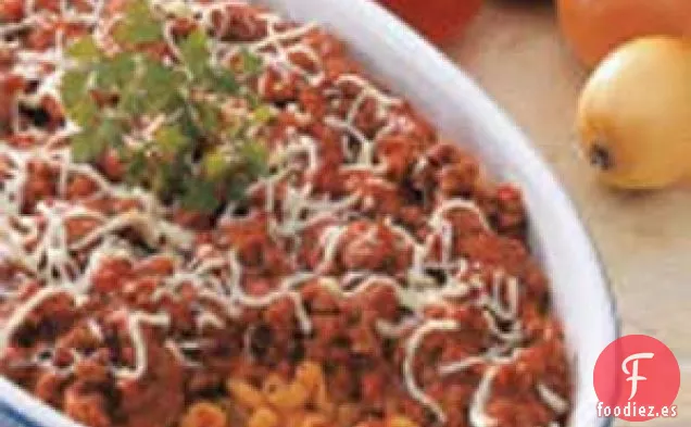 Horneado de Macarrones con Carne