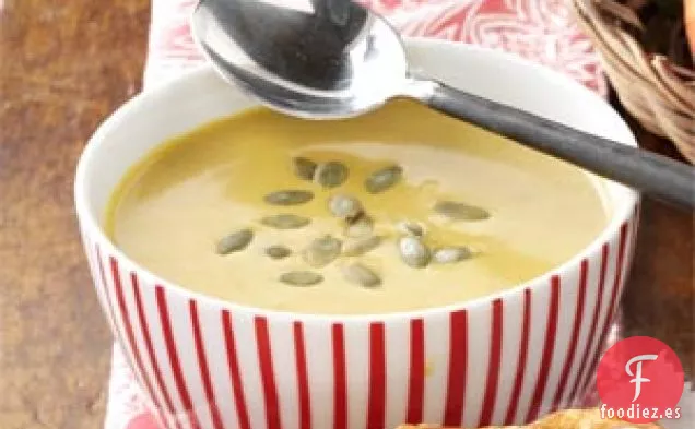 Sopa de Calabaza y Manzana Al Curry