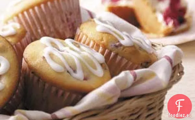 Muffins de Frambuesa y Queso Crema
