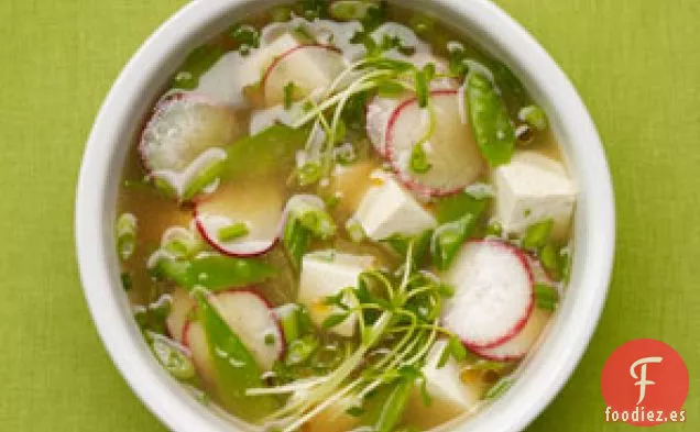 Sopa De Miso Con Verduras Y Tofu