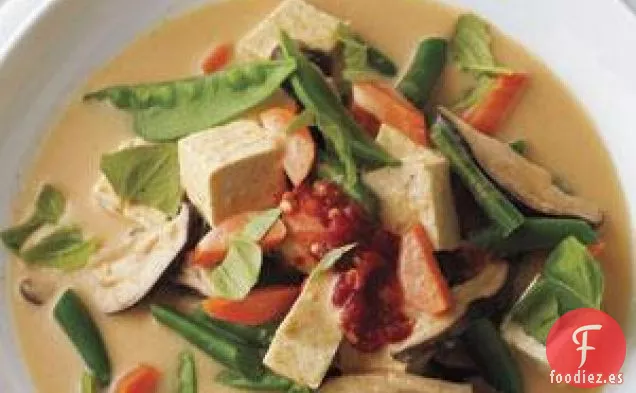 Receta De Sopa De Verduras Y Tofu Al Curry Tailandés