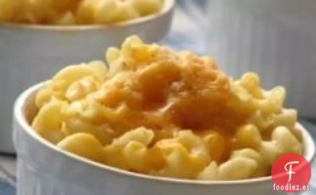 Macarrones con Queso Horneados para Uno