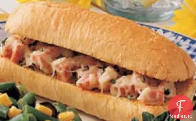 Subs de Jamón Calientes y abundantes