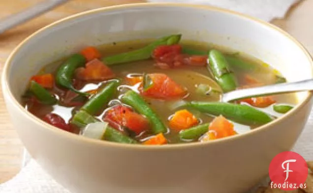 Sopa de Judías Verdes con Tomate
