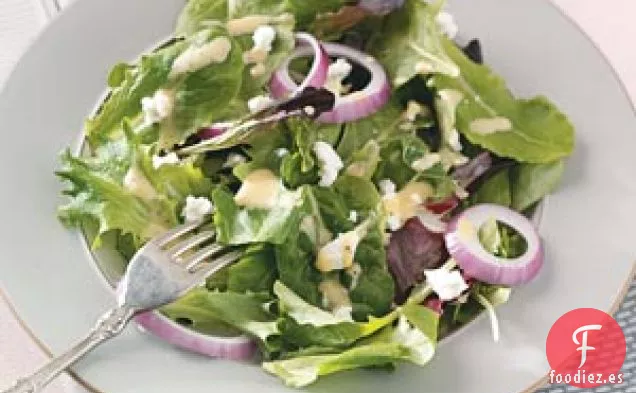 Ensalada de Verduras con Aderezo de Miel y Mostaza