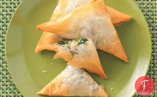 Triángulos de Espinacas y Queso
