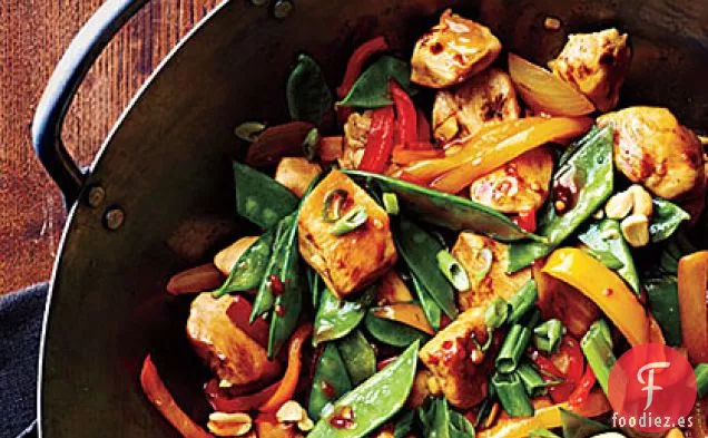 Salteado de Pollo Szechuan