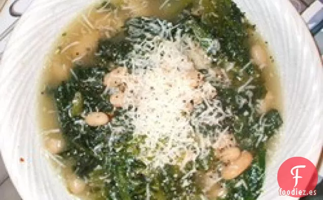 Scarola e Fagioli (Sopa de Escarola y frijoles)