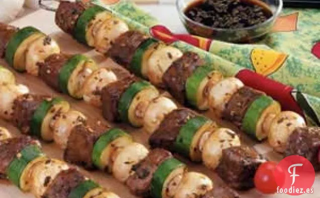 Brochetas de Ternera Italiana