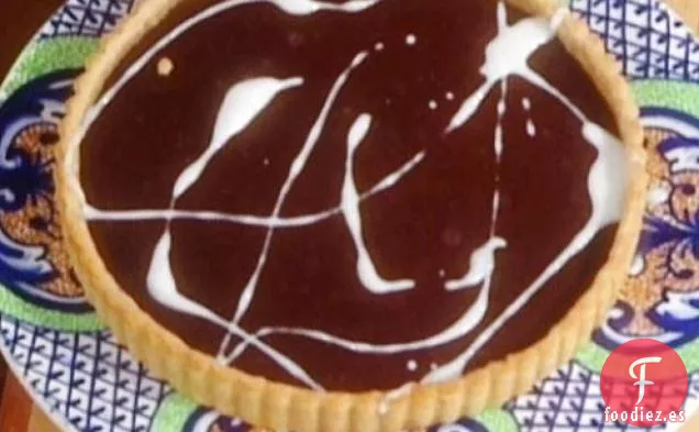 Tarta de Chocolate Agridulce Glaseada con Anís: Torta di Cioccolata Amara con Glasse di Anice