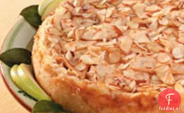 Tarta de Queso con Almendras y Manzana