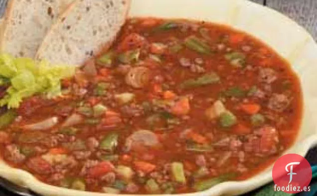 Sopa Familiar de Ternera Y Verduras