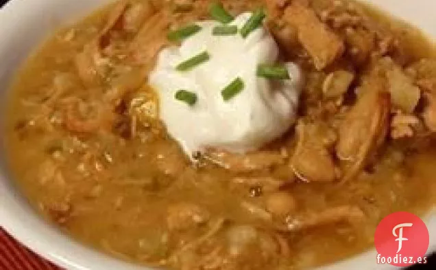 Pavo en Olla de Cocción Lenta y Chile de Frijoles Blancos