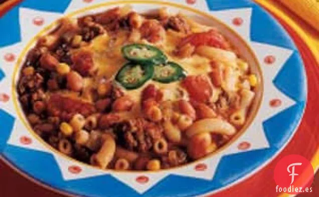 Sopa de Macarrones con Sabor Picante