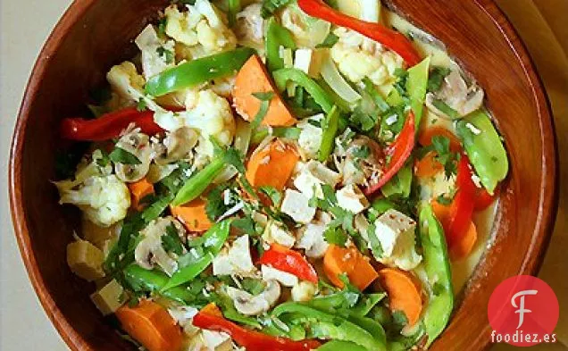 Curry De Coco Vegetariano Con Tofu