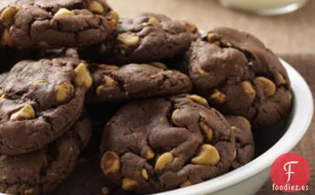 Galletas de Mantequilla De Maní Y Chocolate
