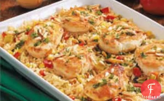 Cazuela de Arroz con Pollo y Verduras