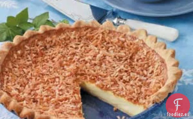 Pastel de Natillas de Coco