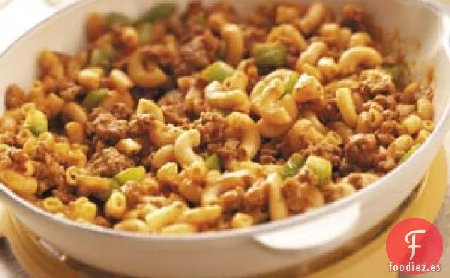 Sartén de Macarrones con Carne