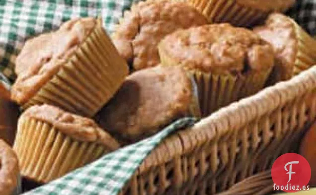 Muffins de Avena con Mantequilla De Maní