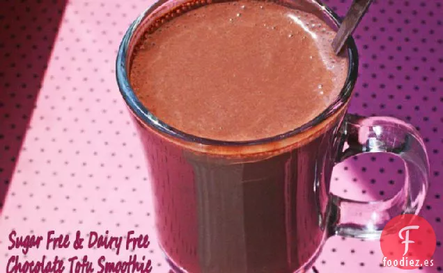 Batido de Tofu de Chocolate sin Azúcar y sin Lácteos