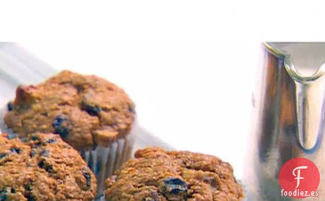 Muffins Gruesos de Salvado de Plátano