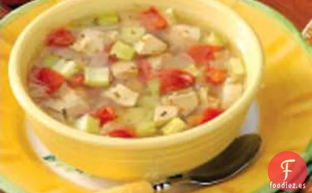 Sopa de Pollo Y Verduras