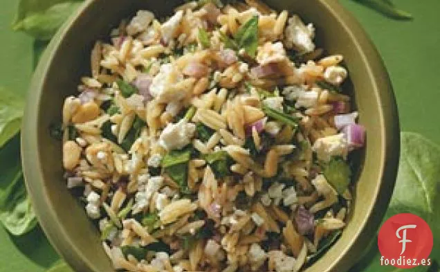 Ensalada de Orzo de Espinacas