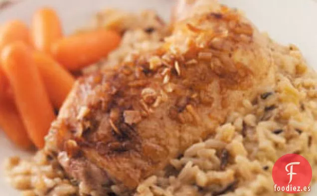 Pollo Dorado con Arroz
