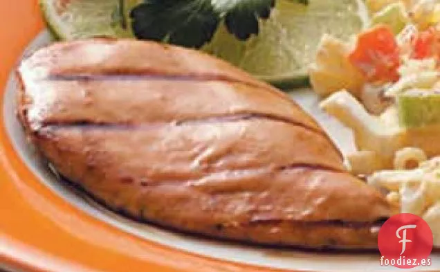 Pollo a la Parrilla con Naranja Y Mostaza