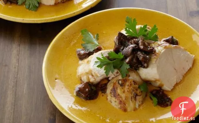 Pechugas de Pollo a la Parrilla con Vinagreta de Champiñones Shiitake