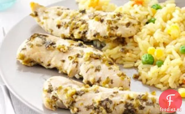 Tendones de Pollo al Limón y Jengibre