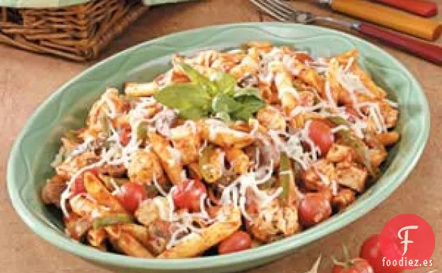 Pollo y Penne Italianos