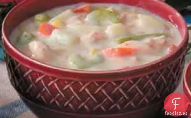 Sopa de Salmón Fácil