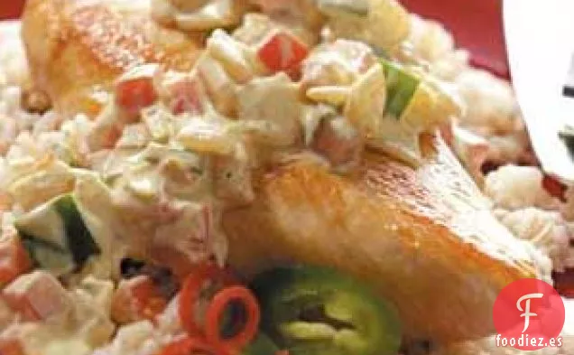 Pollo con Salsa Cremosa de Jalapeño