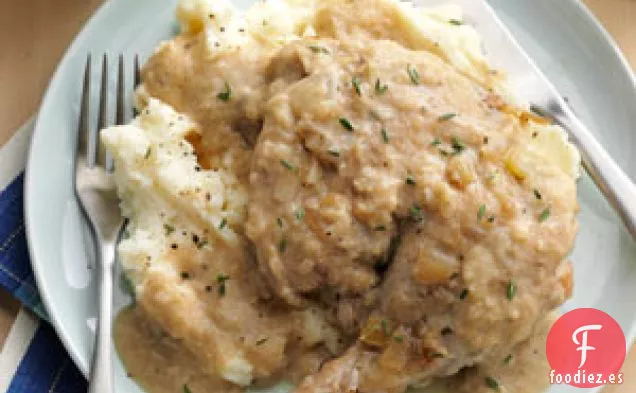 Pollo con Salsa de Manzana y Chardonnay