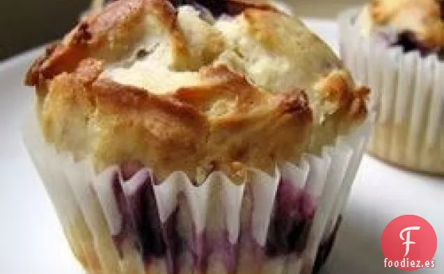 Muffins de Crema de Arándanos