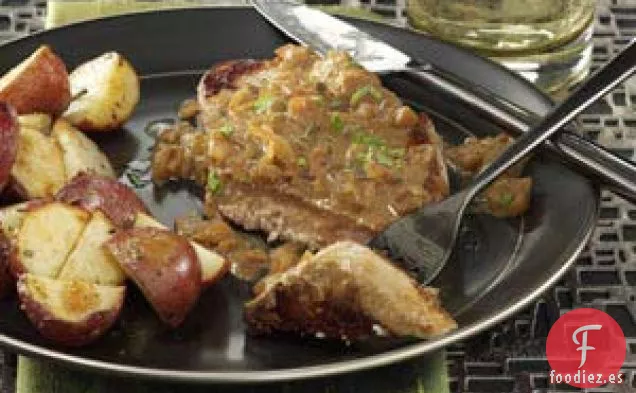 Chuletas de Cerdo Charcutiere