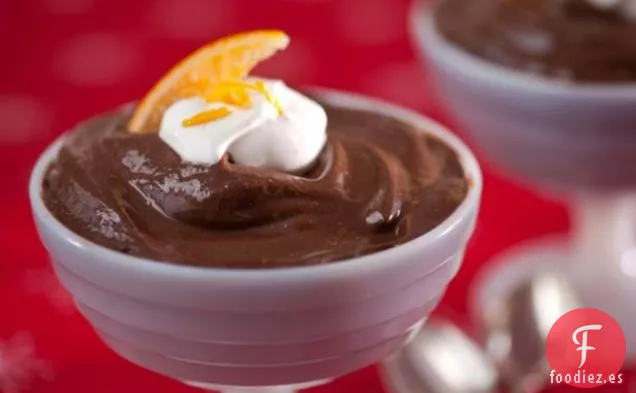 Mousse de Chocolate Expreso con Crema Batida de Mascarpone de Naranja