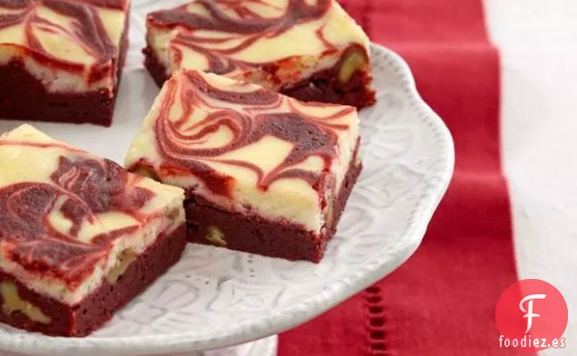 Brownies de Remolino de Terciopelo Rojo