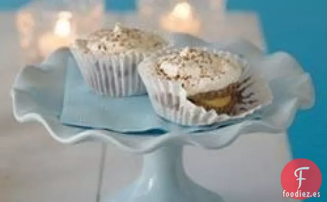 Cupcakes de Crema de Chocolate Sin Hornear