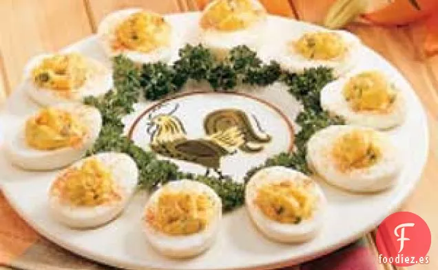 Huevos Rellenos de Ajo