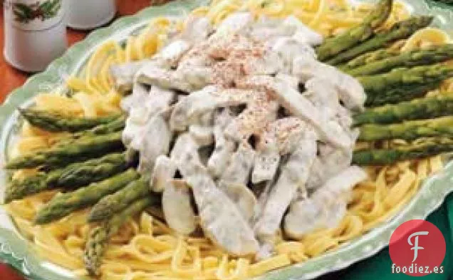 Stroganoff de Ternera con Espárragos