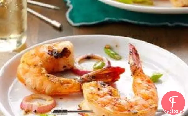 Camarones Sazonados a la Parrilla