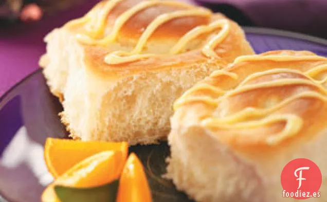 Rollos de Desayuno con Tarta de Queso y Naranja