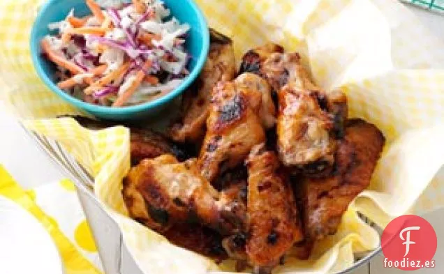 Alitas Calientes Dulces y Picantes con Jengibre